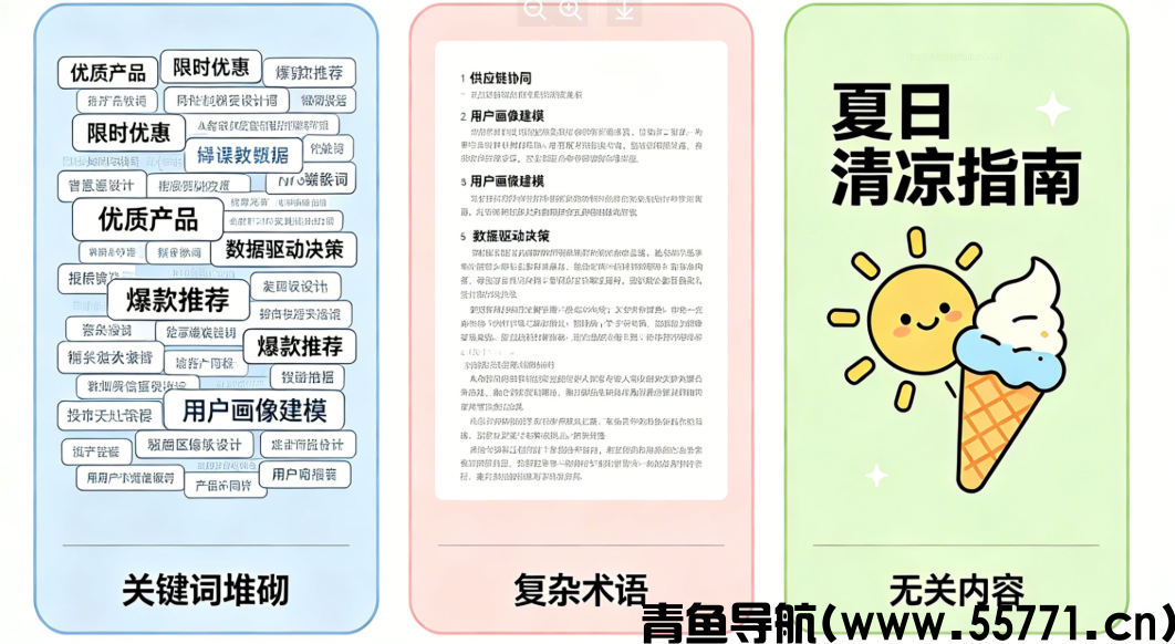 合规站点文案创作思路 短句排版适配搜索引擎收录-青鱼导航