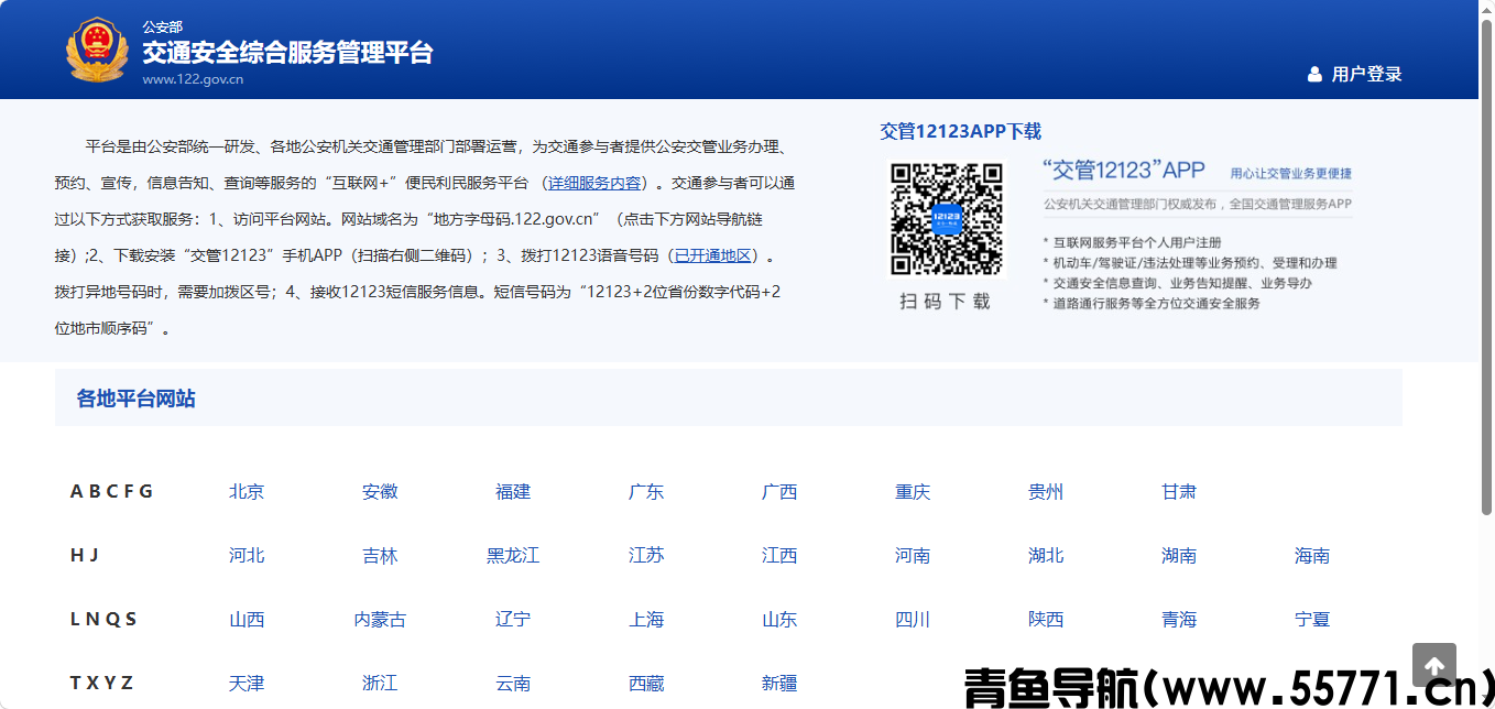 全国违章查询页面截图-青鱼导航
