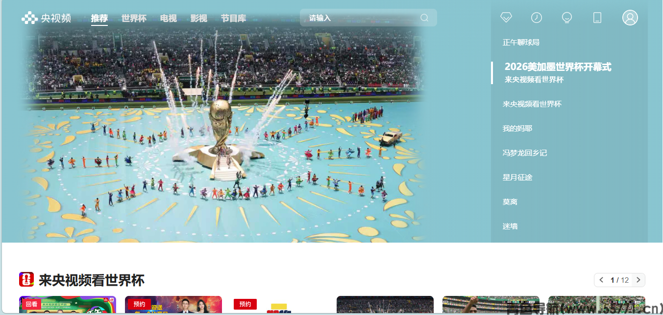 央视频页面截图-青鱼导航