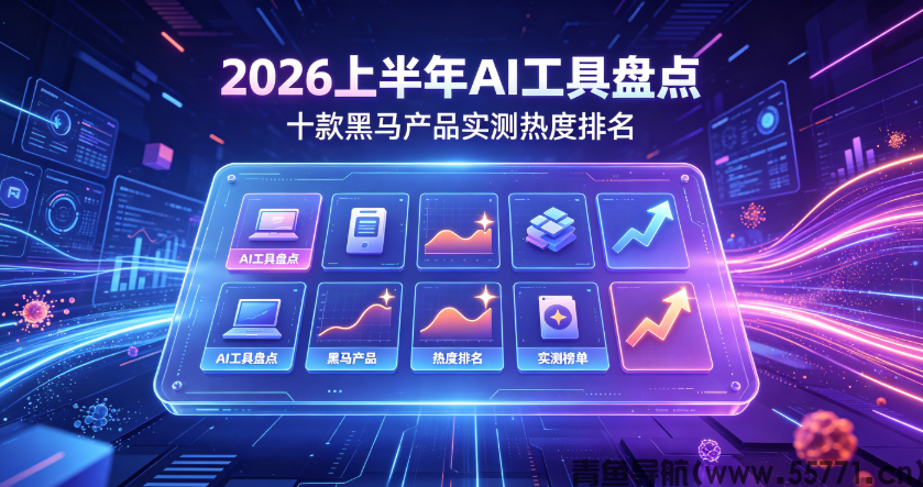 2026上半年AI工具盘点,十款黑马产品实测热度排名-青鱼导航 2026上半年AI工具盘点,十款黑马产品实测热度排名-青鱼导航