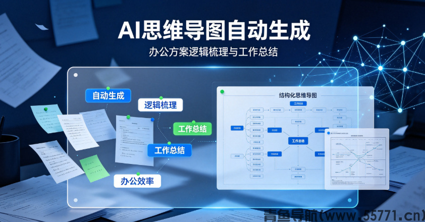 AI思维导图自动生成工具,办公方案逻辑梳理实操-青鱼导航 AI思维导图自动生成工具,办公方案逻辑梳理实操-青鱼导航