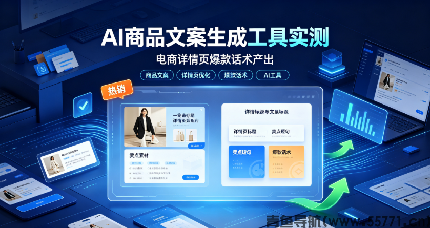 AI商品文案生成工具实测，电商详情页爆款话术产出