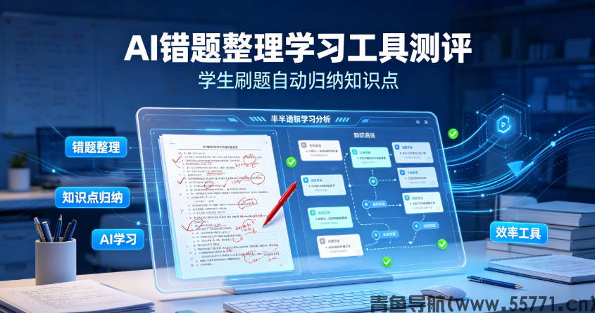 AI错题整理学习工具测评，学生刷题自动归纳知识点