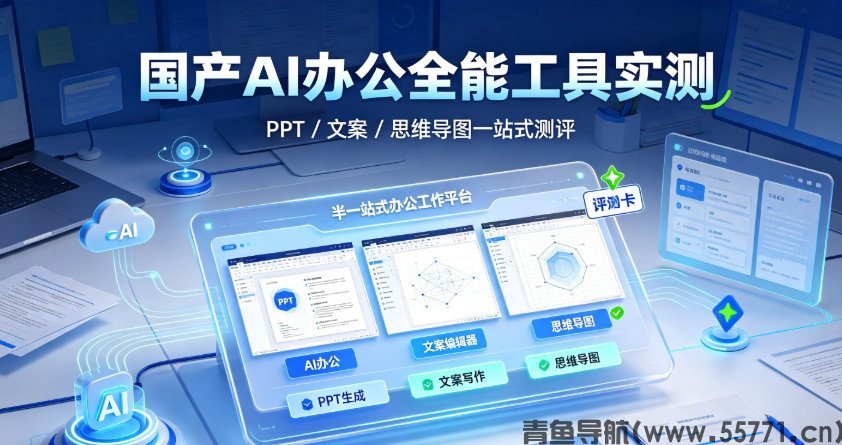 国产AI办公全能工具实测，PPT / 文案 / 思维导图一站式测评