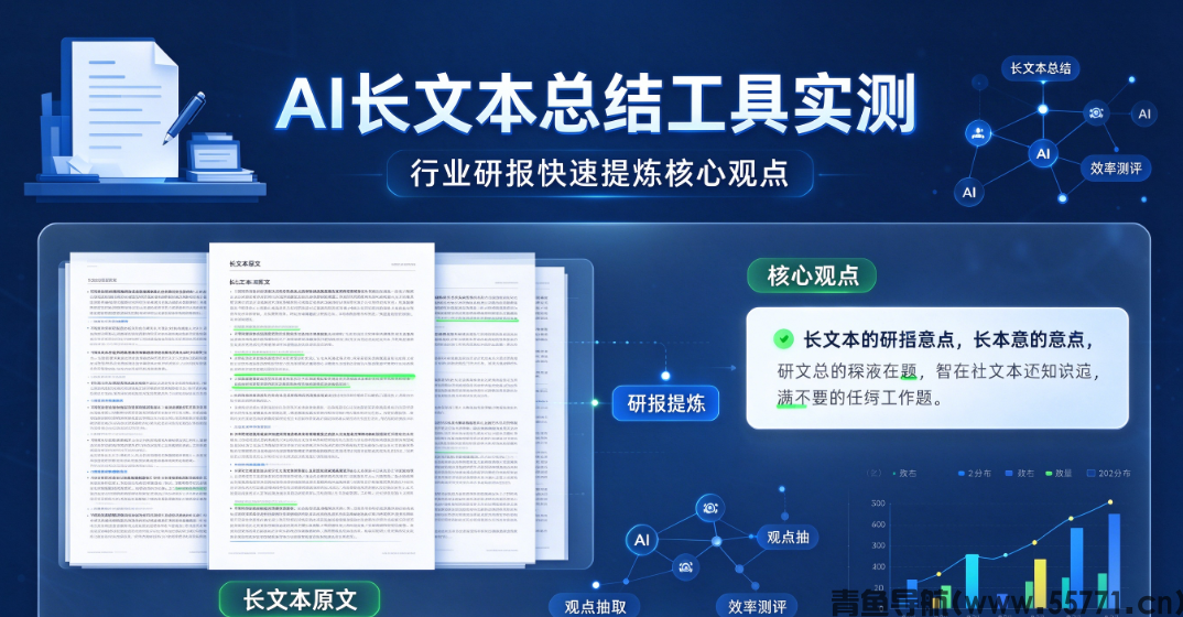 AI长文本总结工具实测，行业研报快速提炼核心观点